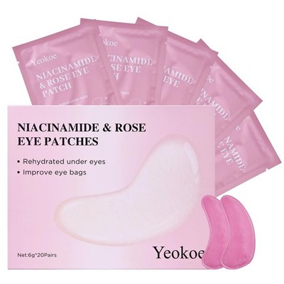 Yeokoe Under Eye Patches for Dark Circles,Puffy Eyes,20 Pairs 20Pairs, Pink
