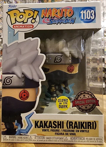Funko Pop Naruto  Shippuden Kakashi (Raikiri) GITD #1103 Special Edition New