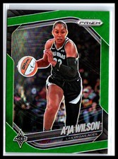 2025 Panini Prizm WNBA #76 A’ja Wilson Green Prizms