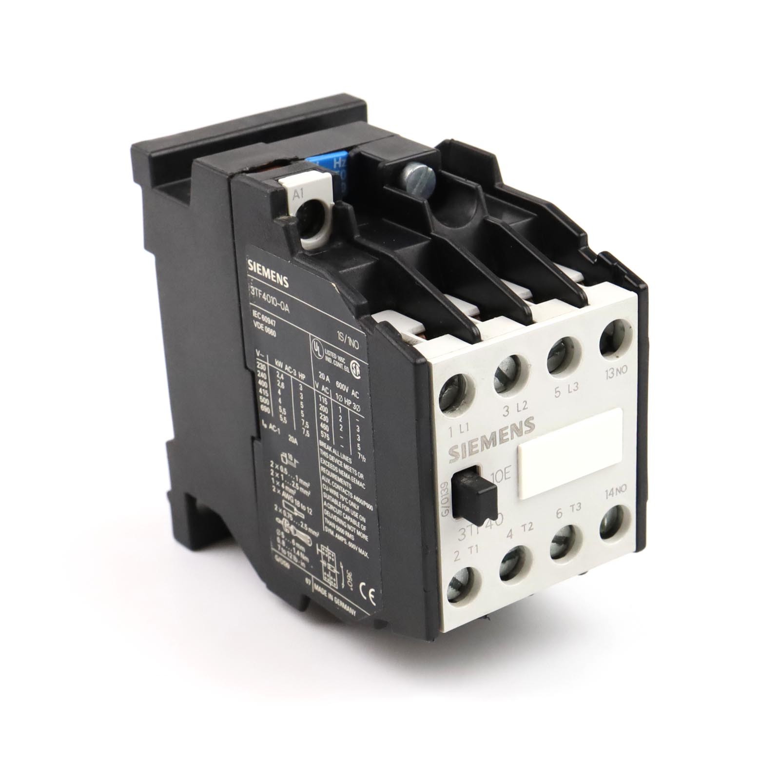 Siemens Schütz 3TF4010-0AU1 230V/50Hz 277V/60Hz GEB