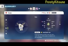 6IV Eevee Shiny Non-Shiny Alpha Pok mon Legends ZA / Z-A