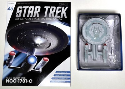Authentic NEW STAR TREK STARSHIPS USS ENTERPRISE C EAGLEMOSS #46 MAGAZINE