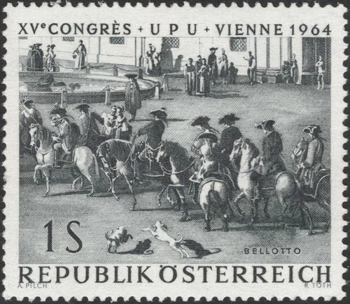 Österreich ANK 1186 P MICHEL 1156 P Weltpostverein UPU Probedruck Schwarzgrün RR