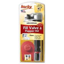 Korky QuietFILL Platinum Red Universal Fill Valve & Flapper Kit 13-1/2 H x 2 Dia