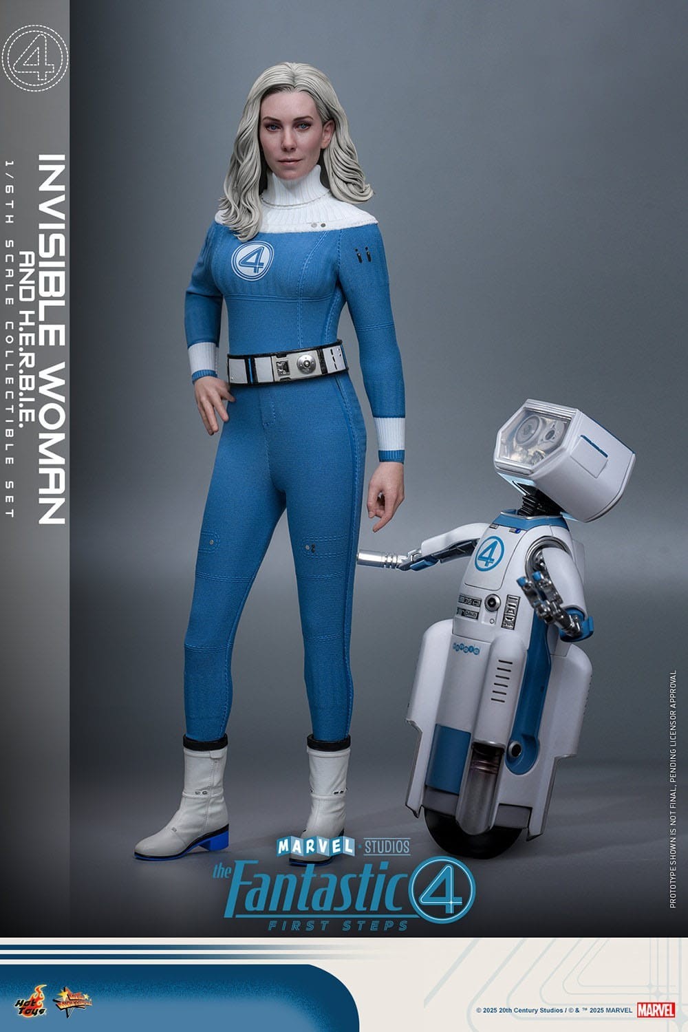 PREORDER The Fantastic Four First Steps MMS 1/6 Invisible Woman & H.E.R.B.I.E.