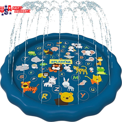 #ad 3 In 1 Splash Pad Sprinkler for Kids amp; Baby Pool for Learning – Toddler Sprinkl $39.28