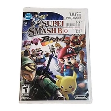 Super Smash Bros. Brawl (Nintendo Wii, 2008) Very Good No Manual Mario Link 002