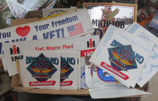 VTG Bumper Window Sticker Decal Large Lot Radio Stations Patriotic 1970s - 1990s