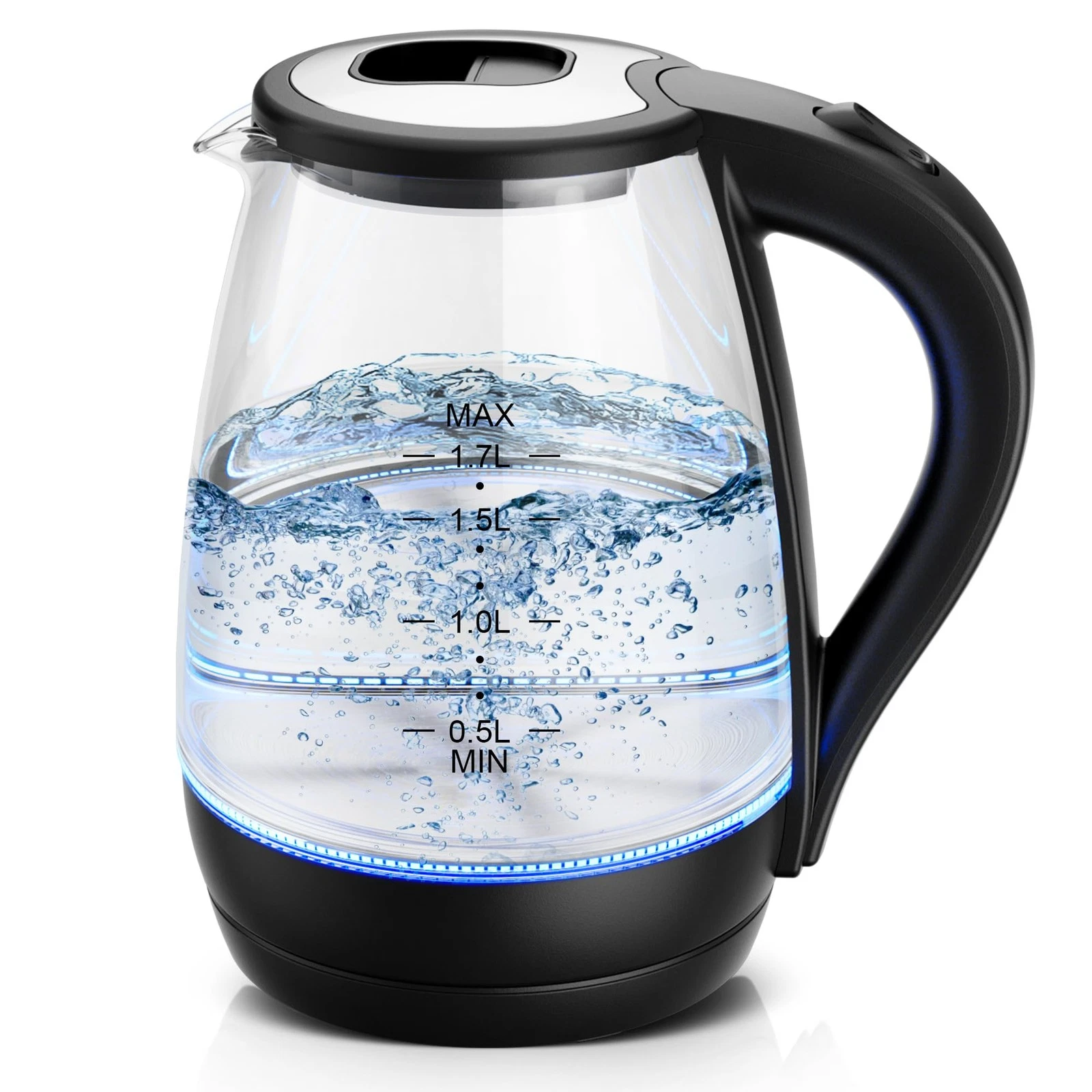 Electric Kettle, 1.7L Tea Kettle & Hot Water Boiler for Coffee & Tea, Water H...