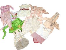 12 Pc Baby Girl Clothing Lot Size 3-6 Months  Minnie Mouse, Dresses, Sleepers,