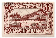 1920 Austria 10 Heller Alberndorf Notgeld (2858)