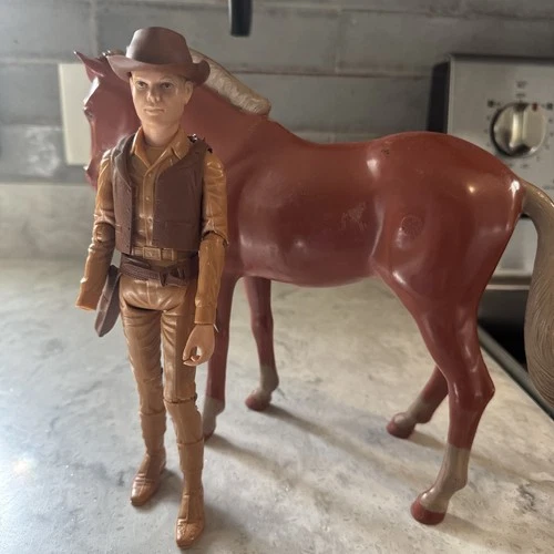 Marx Jay West Cowboy w/ Horse Best of the West Johnny West Fast Ship