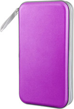 CD/DVD Case Holder, 80 Capacity Hard Plastic Disc Cases Storage Binder for Car,