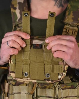 Horizontal pouch with Molle attachment system, color Multicam/Multicam, pouc 