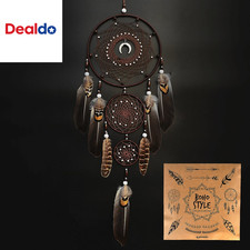 Large Dream Catchers for Bedroom Adult Brown Boho Dream Catcher Wall Decor with