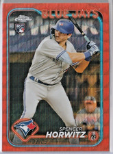 2024 Topps Chrome SPENCER HORWITZ Orange Wave Refractor RC #d 09/25