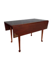 HITCHCOCK RIVERTON FINISH 48" CHERRY DROP LEAF DINING TABLE