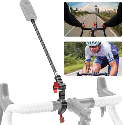 Bike Motorcycle Handlebar Mount for Insta360 X5, DJI Osmo 360, Third-Person Bike