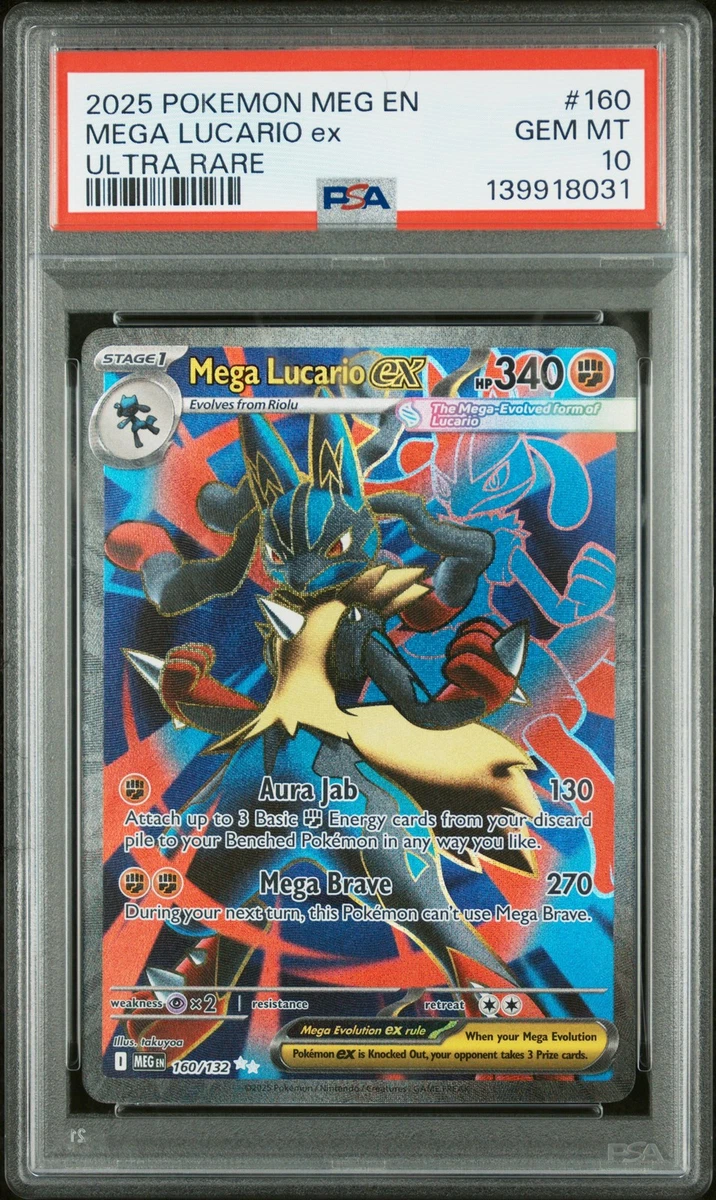 Pokémon TCG Grade 10 Lucario Individual Collectible Card Game