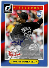 2014 Donruss The Rookies Autograph Stolmy Pimentel #72 Pittsburgh Pirates Auto