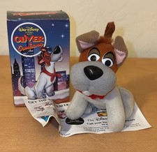 Vintage DODGER Plush Christmas Ornament Walt Disney OLIVER COMPANY McDonalds