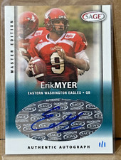 Erik Meyer 2006 Sage Rookie Master Edition Autograph #A35 (#1/1) RC ERROR 