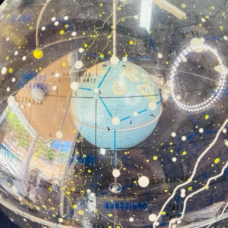 Globo Farquhar 1977 "Tierra en el Espacio" ~ Globo Celestial Transparente ~ ¡Muy Raro! Foto 4 de 4