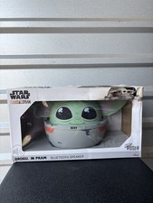 Bigger Bitty Boomers 8" Grogu in Pram Bluetooth Speaker, 8hr Playtime NEW