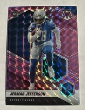 2021 Panini Mosaic Football JERMAR JEFFERSON RC MOSAIC PURPLE 39/49 Lions #375🔥