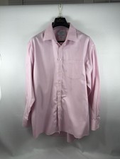Charles Tyrwhitt Men's Non-Iron Pink Micro-Check Dress Shirt Size 17/35