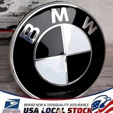 Set Of One Whiteblack Hood Fit-for Bmw Badge Emblem Replacement 82mm3.2in Set Of One Whiteblack Hood Fit-for Bmw Badge Emblem Replacement 82mm3.2in