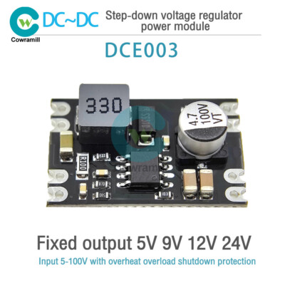 DC6-100V to DC5V/9V/12V/24V 2A Step Down Voltage Regulator Buck Converter Module