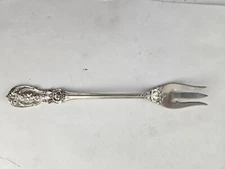 Francis I Oyster Fork By Reed & Barton Sterling 5 5/8" Monogrammed Lion/Eagle 
