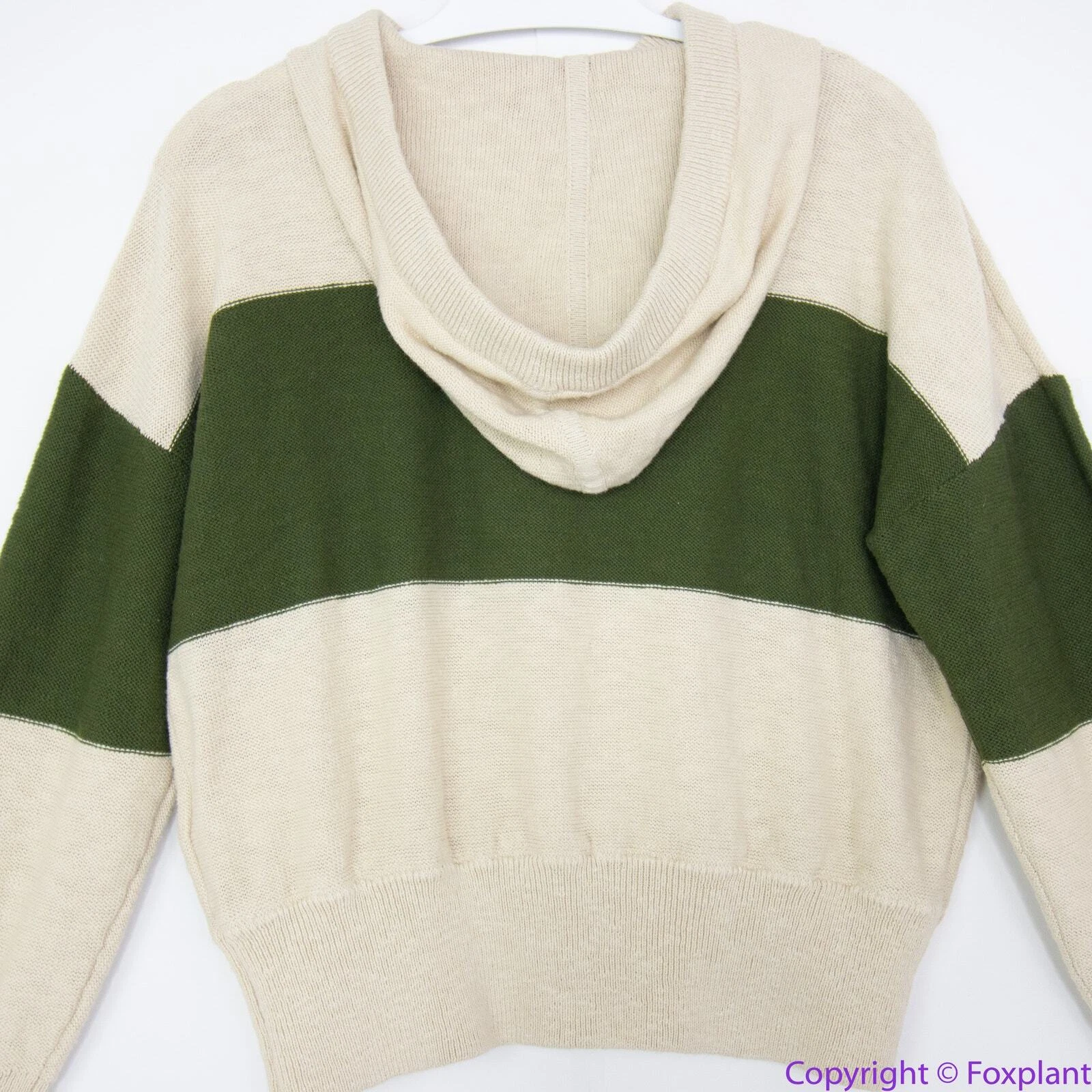 OFF WHITE NUOVO Madewell Clairview Felpa con Cappuccio in Colorblock S