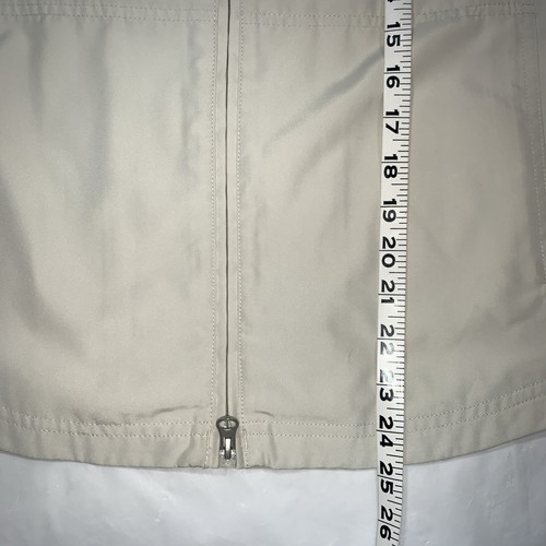 Cutter & Buck CB WeatherTec Womens Beige Zip Windbreaker Jacket Size Small - Picture 11 of 13