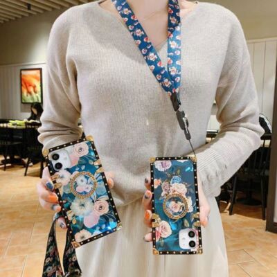 Luxury Peony Flower Phone Case For OPPO Realme Xiaomi POCO Redmi Huawei P50 P40