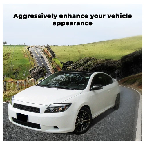 JDM Front Upper Lower Grille Mesh Grill Black ABS For 2005-2010 Scion tC 2PCS - Picture 5 of 20