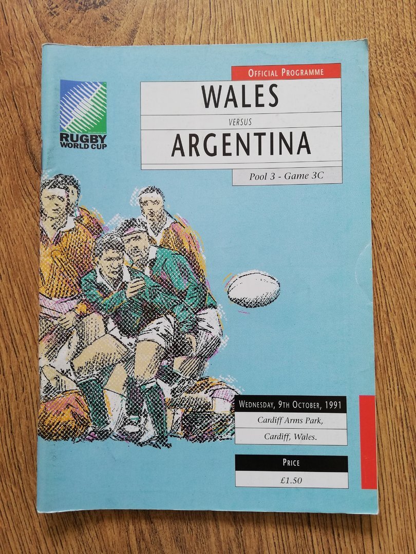 Ticket Rugby World Cup 1991 - Pays De Galles V Samoa - National Stadium
