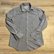 Mizzen Main Leeward Medium Trim Fit Gray Checkered Button Shirt
