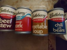 Lot VINTAGE CASTLEBERRY 5 Set Soup Beans Spaghetti TOY CANNED Foods FreeShip