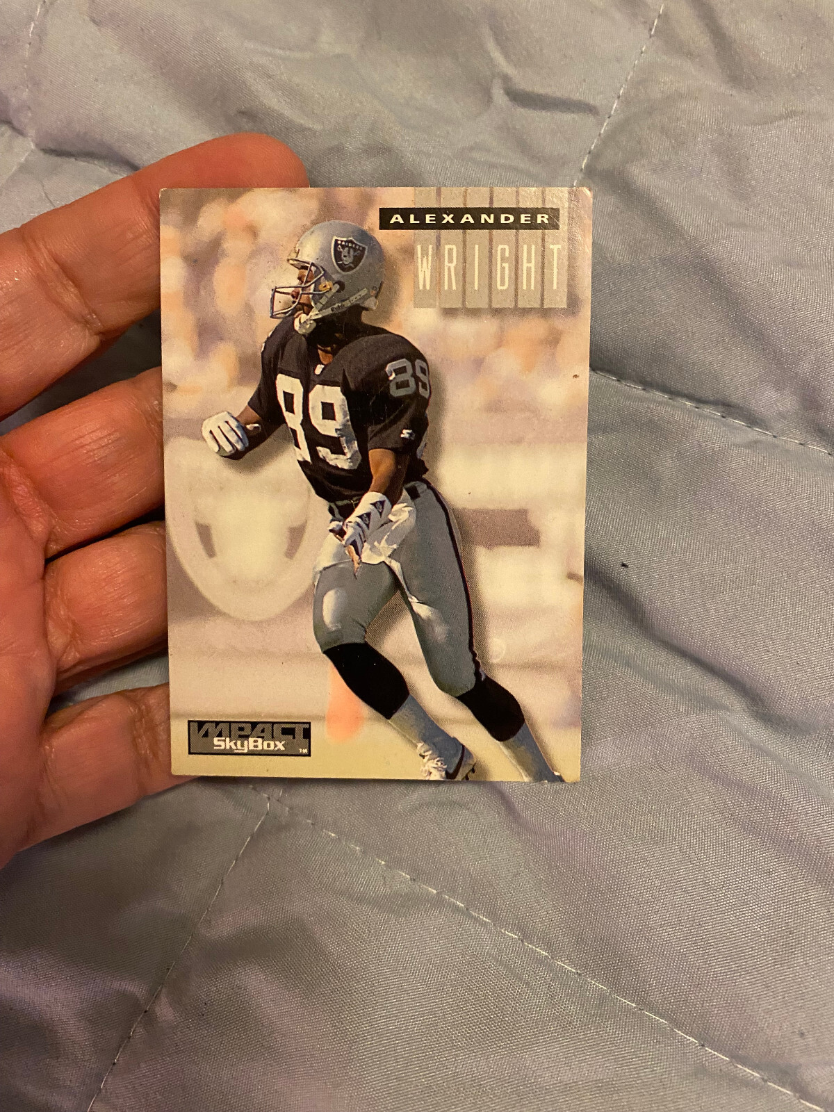 Alexander Wright  #136 Los Angeles Raiders  NFL Football 1994 Skybox