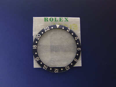 ROLEX GMT Master II 16710 16760 16700 Lünette Bezel Inlay Fat Font Faded Schwarz