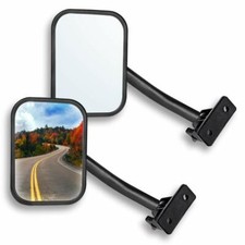 Quick Release Side View 4x4 Off-road Mirror 2pcs Rectangular For Jeep Yj Tj Jk Quick Release Side View 4x4 Off-road Mirror 2pcs Rectangular For Jeep Yj Tj Jk