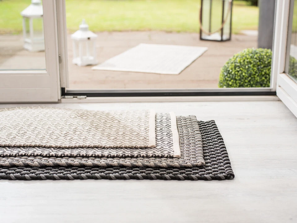 Pad En / Exterior Mate Piscina Gris Negro 72x92 Felpudo Estera de Baño Alfombra - Imagen 3 de 3