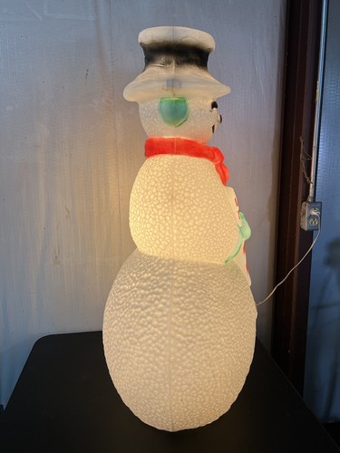 Sciarpa rossa vintage stampo soffio pupazzo di neve fossetta MCM canna caramelle prodotti unione guanto verde - Foto 4 di 8