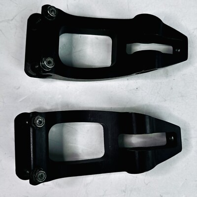 Wheelchair Push Handle Cane Mount Black Pair Left Right Mounts Only