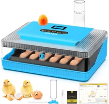 25 Egg Incubator Digital Poultry Hatcher Machine with Automatic Egg Turning, Inc