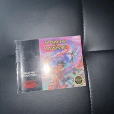 WIZARDS & WARRIORS Nintendo NES Game Original 1987 Manual Booklet **ONLY**
