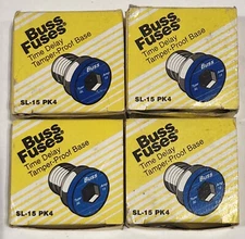 Cooper Bussmann SL Style 15 Amp Plug Fuse (4 - 4pks; 16 total) SL-15PK4