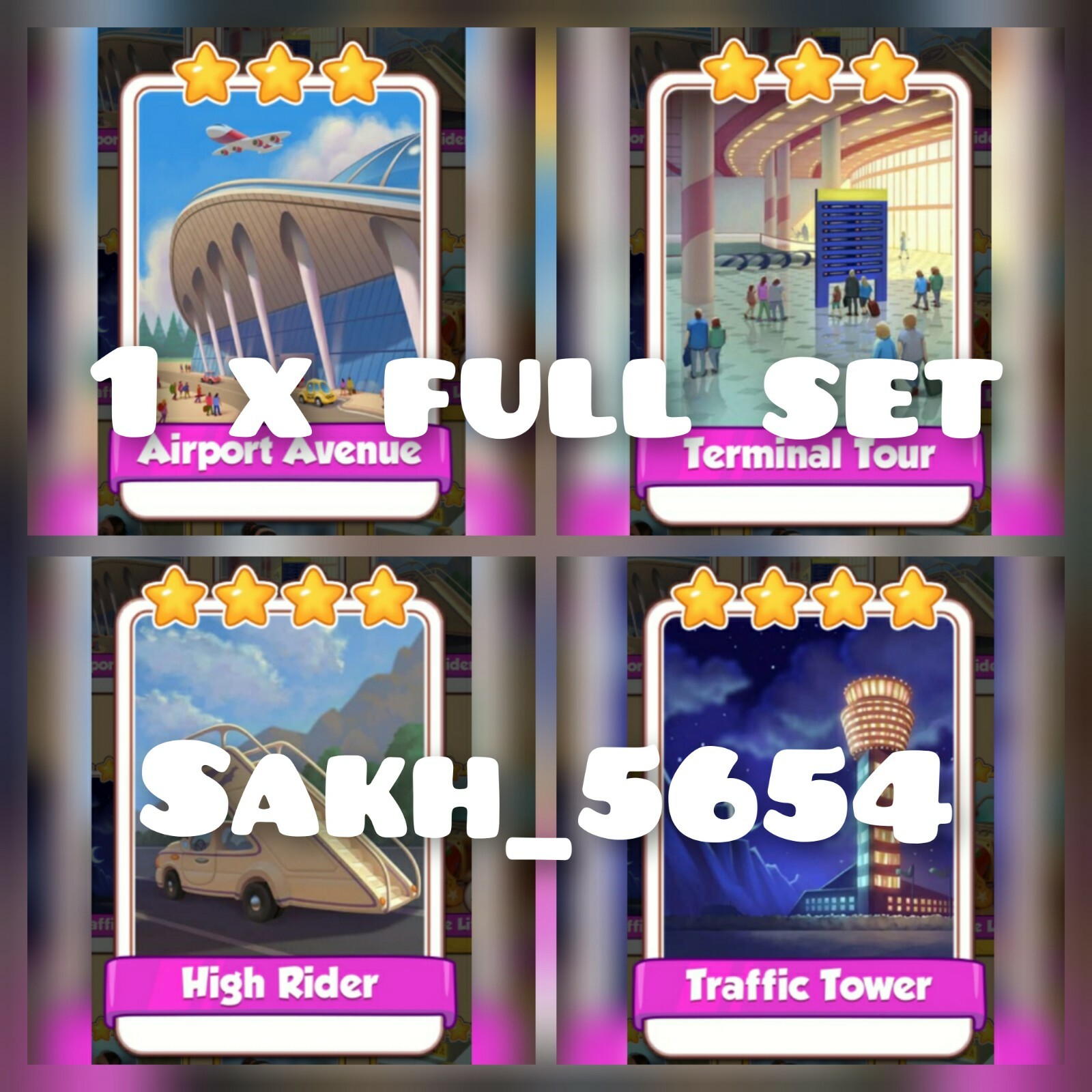 1 x Airport Life Full Set ( Fastest Delivery ) Coin Master Cards eBay